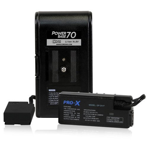 PB70 for Panasonic CGA style camcorders; 12" cable